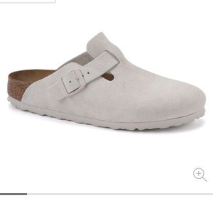 Birkenstock Boston Clogs in Antique White